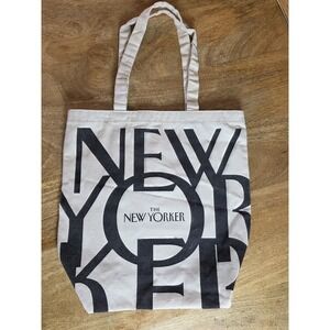 The New Yorker Black & White Logo Tote Bag